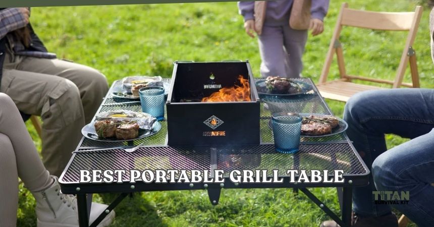 best portable grill table