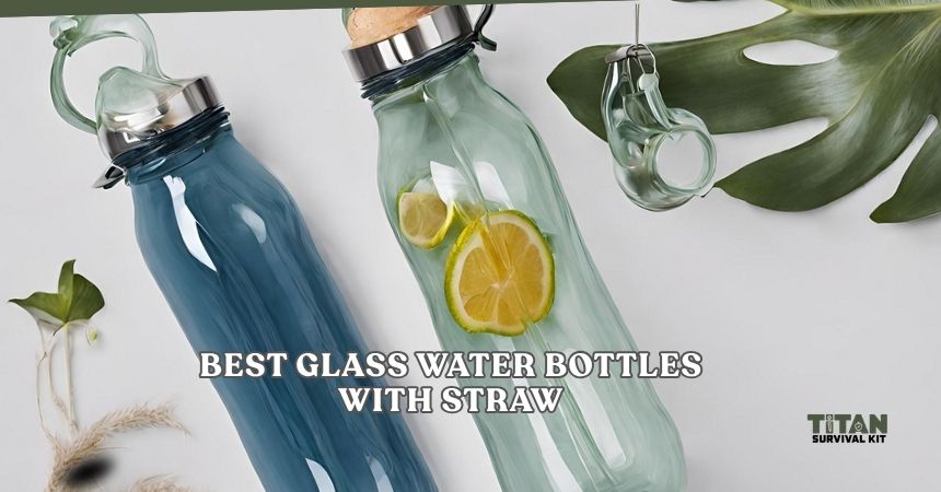 best glass water bottles with straw